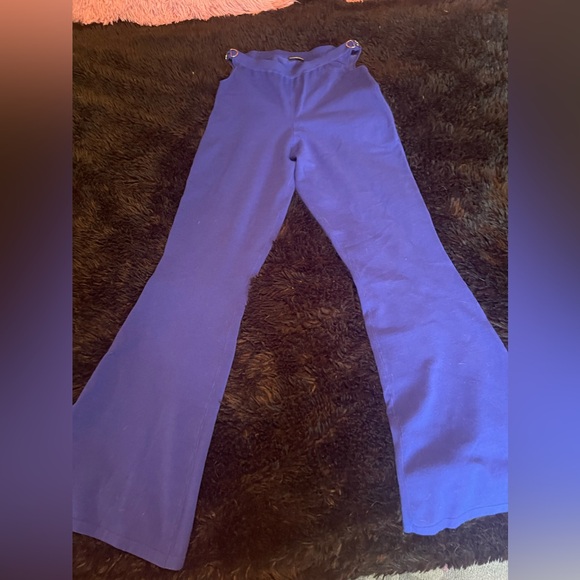 NWOT Minnie Rose Cashmere Flared Pants - Picture 2 of 8